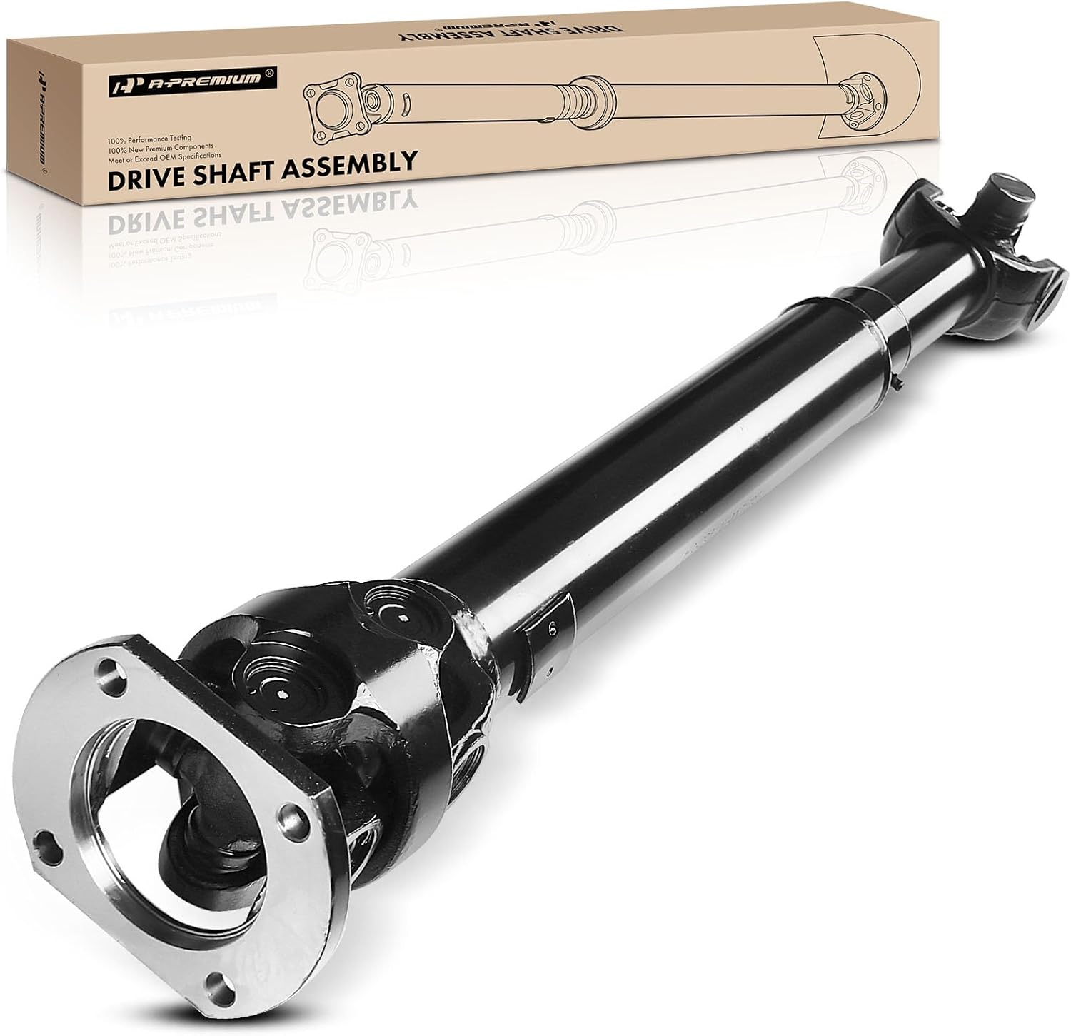 A-Premium Front Complete Drive Shaft Prop Shaft Driveshaft Assembly Compatible with Dodge Ram 1500 1994-1998 3.9L 5.2L, Ram 1500 1994-1996 5.9L, 46RH Auto Trans NV231HD Transfer Case or Manual Trans