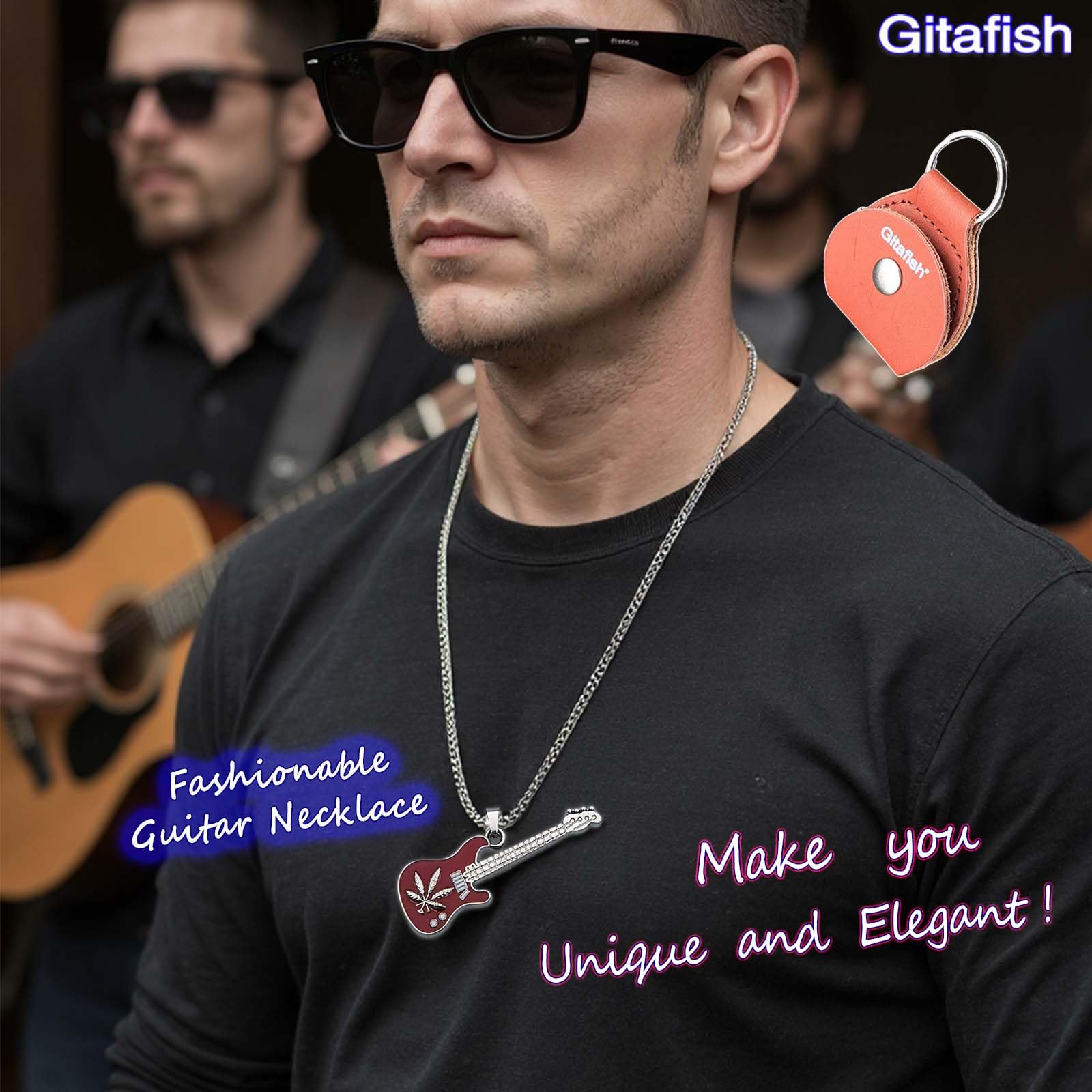 Bass-Kopfhörer-Verstärker, tragbarer Bluetooth-Kopfhörer, Gitarren-Kopfhörer, Bluetooth-Kopfhörer-Verstärker, Gitarren-Halskette, tragbarer Bassverstärker, mehrere Effekt-Verstärker: Chorus