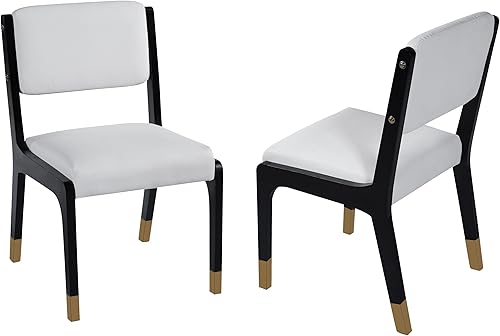 Miniatura 7 de Dining Chairs Set of 2 for Room, Modern Farmhouse Kitchen Table & Seating Chair Sets with Solid Wood Legs and Padded Seat, Side Chairs for Dining