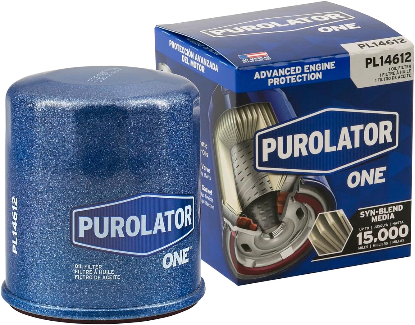 Purolator PL14612 PurolatorONE Advanced Engine Protection Spin On Oil Filter Compatible With Nissan Altima, Rogue, Sentra, Murano, Versa, Maxima, Mazda 3, CX-5, CX-9, CX-30, 6, INFINITI QX60 and Q50 Pack of 1 PurolatorONE
