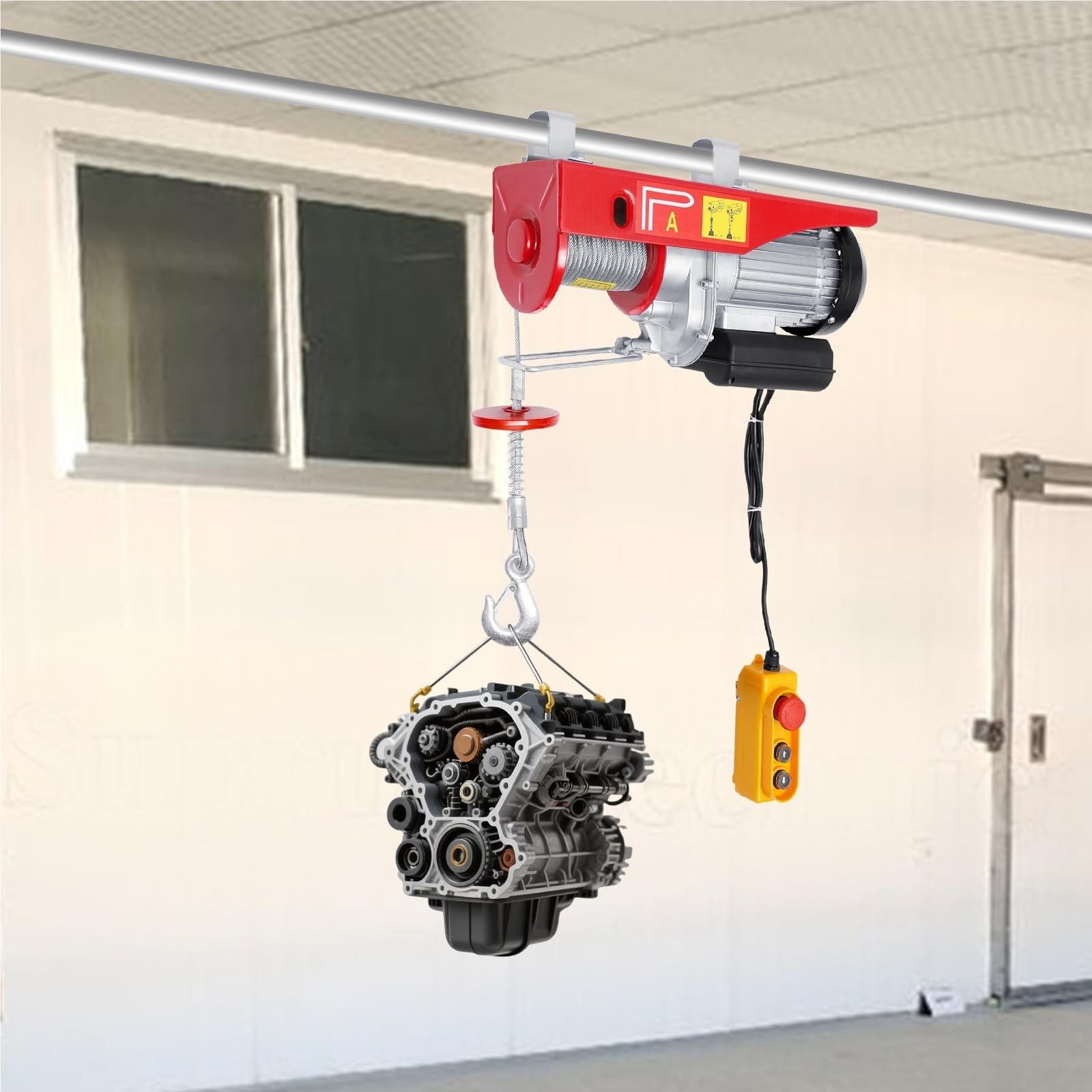 1450 W Elektrisches Hebezeug, 800 Kg, 1764 Lbs Hubkapazität, 10 M/min Hubgeschwindigkeit Mit Fernbedienung, 220 V Winde Elektrischer Hebezeug-Stützarm flaschenzug