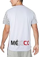 Vista 2 de Camiseta de fútbol nacional de México que absorbe la humedad, unisex, para fútbol mexicano