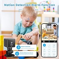 Vista 3 de Mini 4K HD Security Camera Indoor Wireless Home Small 2026 Cameras Nanny Cam Tiny Portable Micro Can No Need WiFi Cams Motion Detection Night