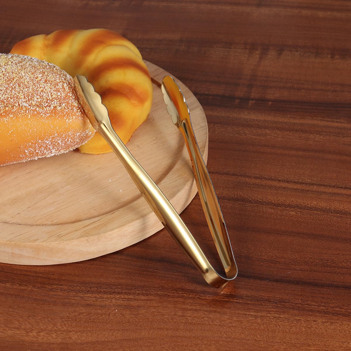 UPKOCH Espátula de metal 4 piezas pinzas de cocina para servir alimentos buffet