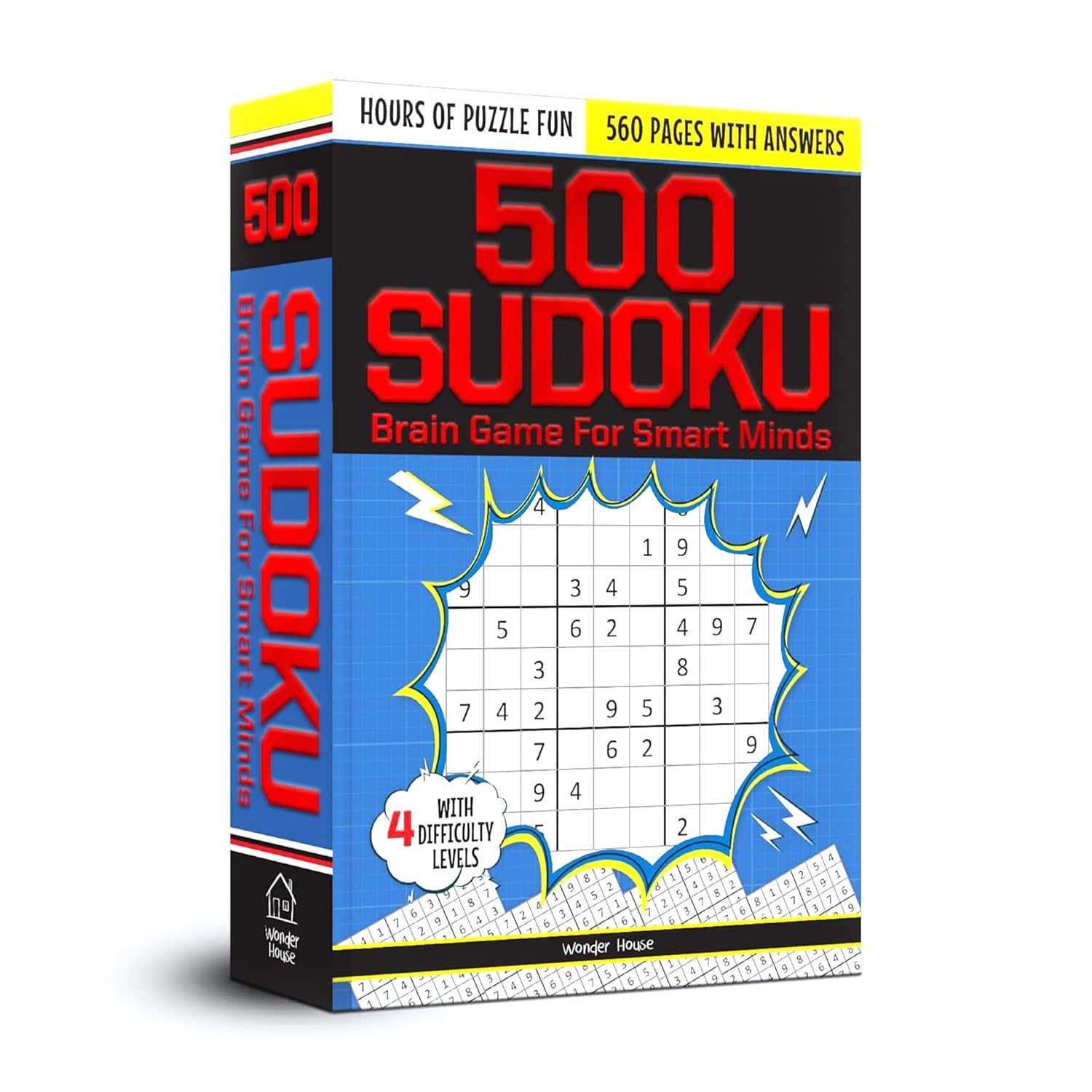 500 Sudoku Brain Game For Smart Minds - Combination of 4 Difficult Levels: Simple, Medium, Complex, Killer - 480+ Brain Booster Puzzles and Hours of Fun Games-image-3