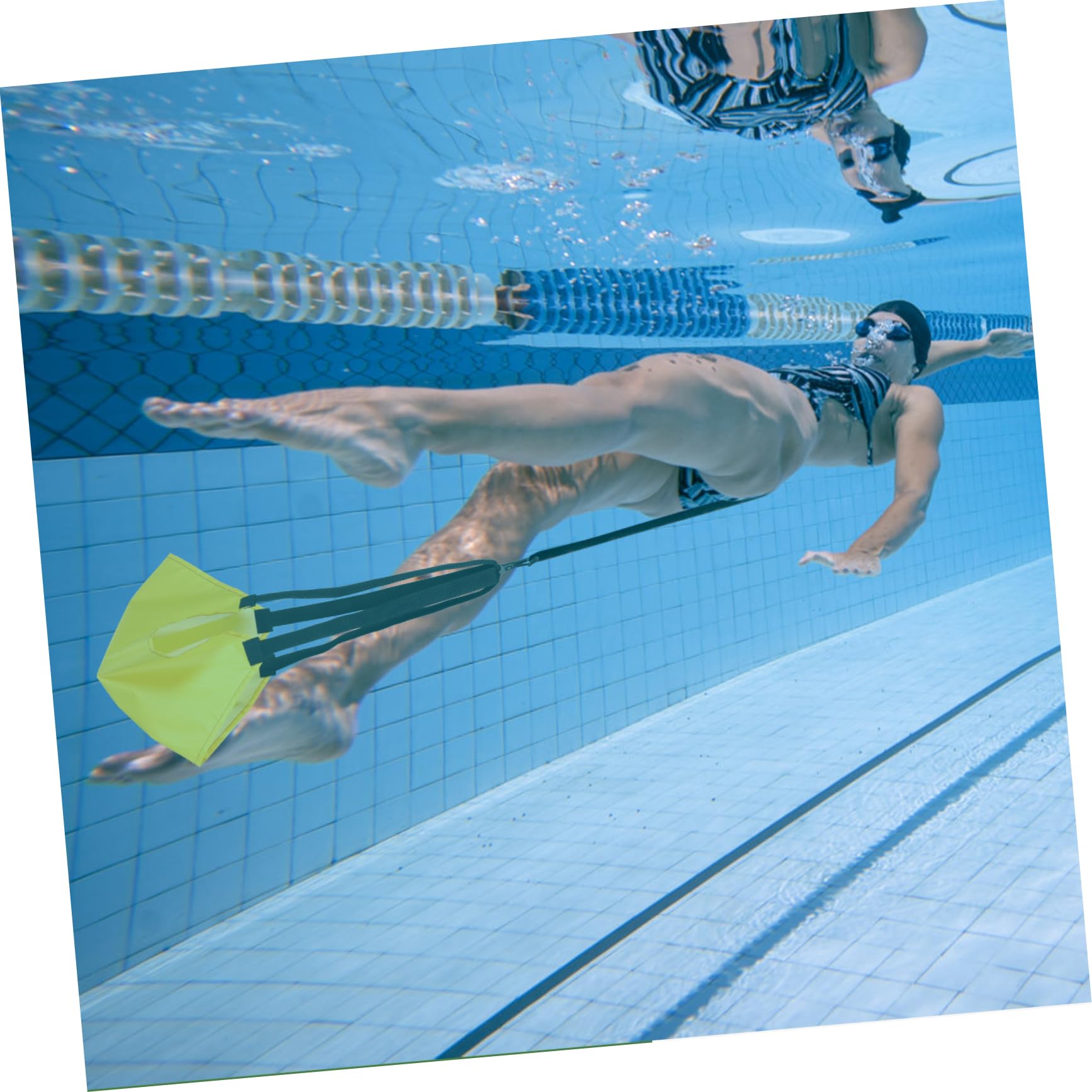 ibasenice Paracadute per Allenamento con Attrezzatura per Piscine Piccole e Facile Usare Adatta per Piscine Interrate