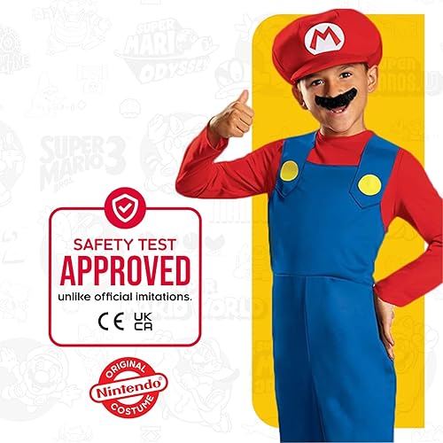 Miniatura 4 de Disfraz de Nintendo Super Mario, disfraz oficial de Super Mario Brothers para niños