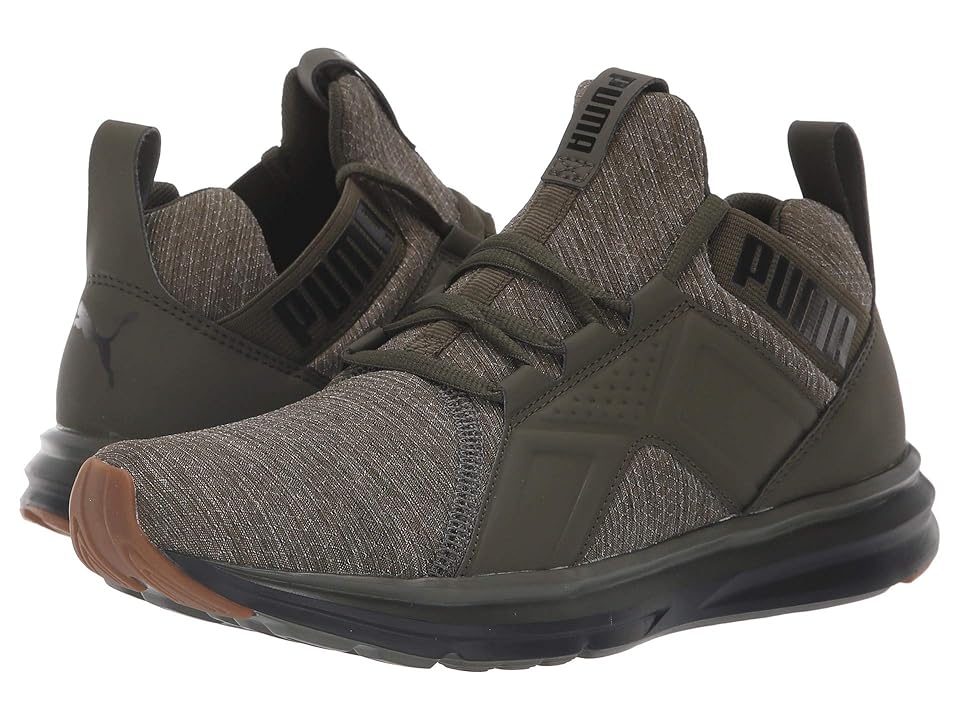 

Puma Kids Enzo Heather Ripstop Fade Jr (Big Kid) (Forest Night/Puma Black) Boys Shoes, Green