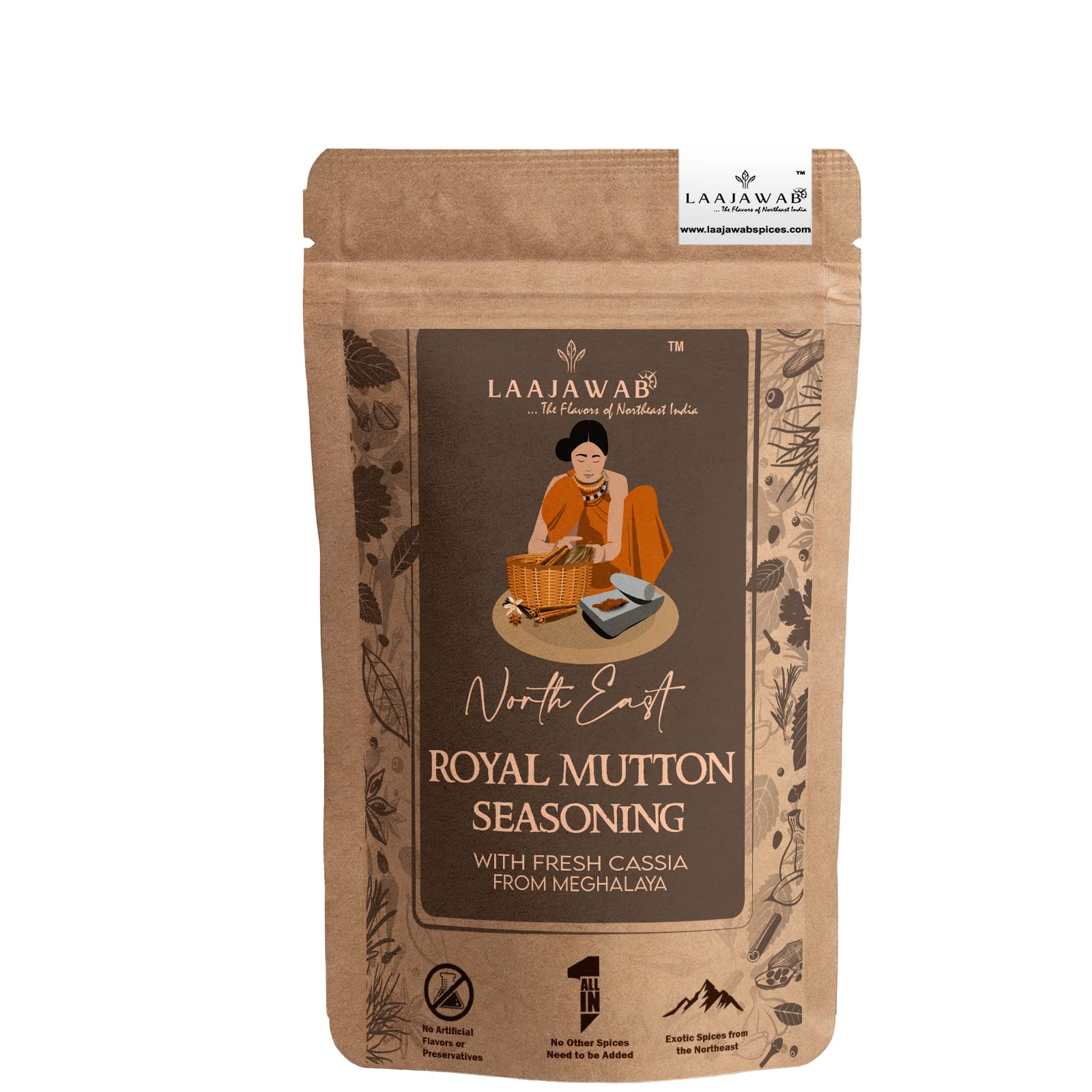 See full amazon price history chart for Laajawab All Natural Royal Mutton Seasoning | With Highly Flavorsome Northeast Indian Spices & Herbs | All in one Masala for Mutton/Chicken/Meat Curry, Gravy; 130g Laajawab All Natural Royal Mutton Seasoning | With Highly Flavorsome Northeast Indian Spices & Herbs | All in one Masala for Mutton/Chicken/Meat Curry, Gravy; 130g (B0CR1RCCZP) Amazon Price History, Amazon Price Tracker