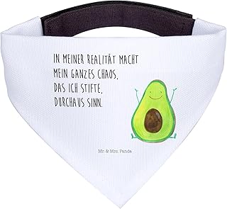 Mr. & Mrs. Panda Hundehalstuch L Avocado Glücklich - Geschenk, Chaos, Hundetuch, Veggie, Bandana Für Hunde, Halstuch Für Welpen, Vegan, Freude, product image