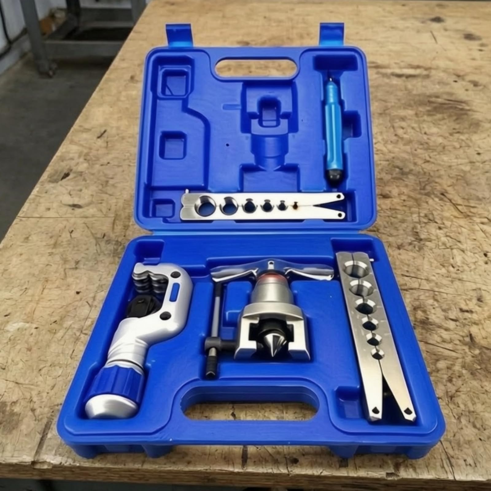 5 Pezzi Set Flangia con Valigetta Kit con Valigetta Facile da Usare Attrezzo per Idraulici,