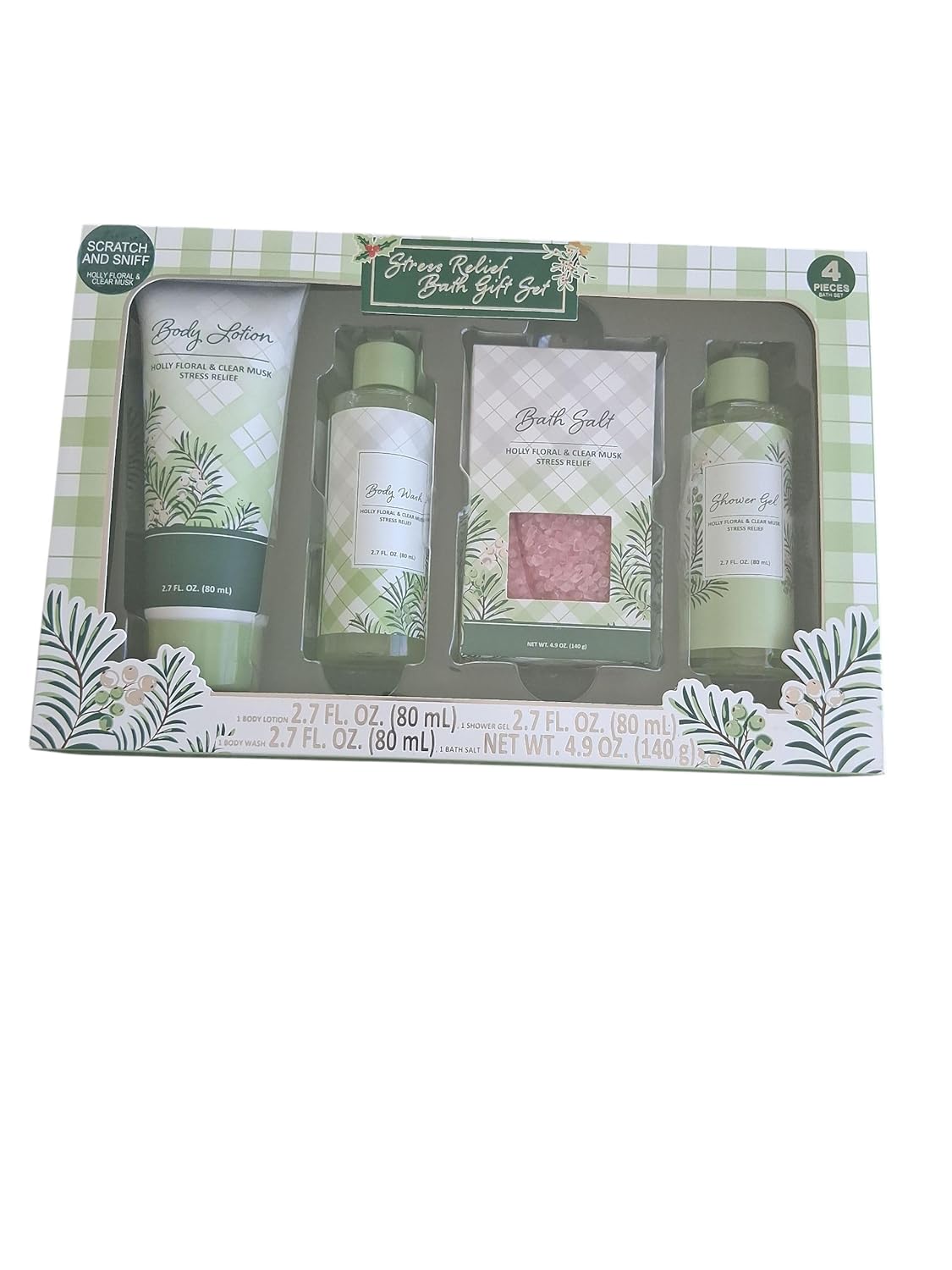 Stress relief bath gift set usc