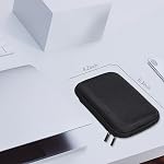 Ginsco Hard Shell Travel Case for Seagate Portable 1/2TB 5TB External Hard Drive,for UnionSine 500GB/1TB Ultra Slim Hard Drive,Universal HDD Case for WD 1/2TB My Passport/Toshiba Canvio (Black)