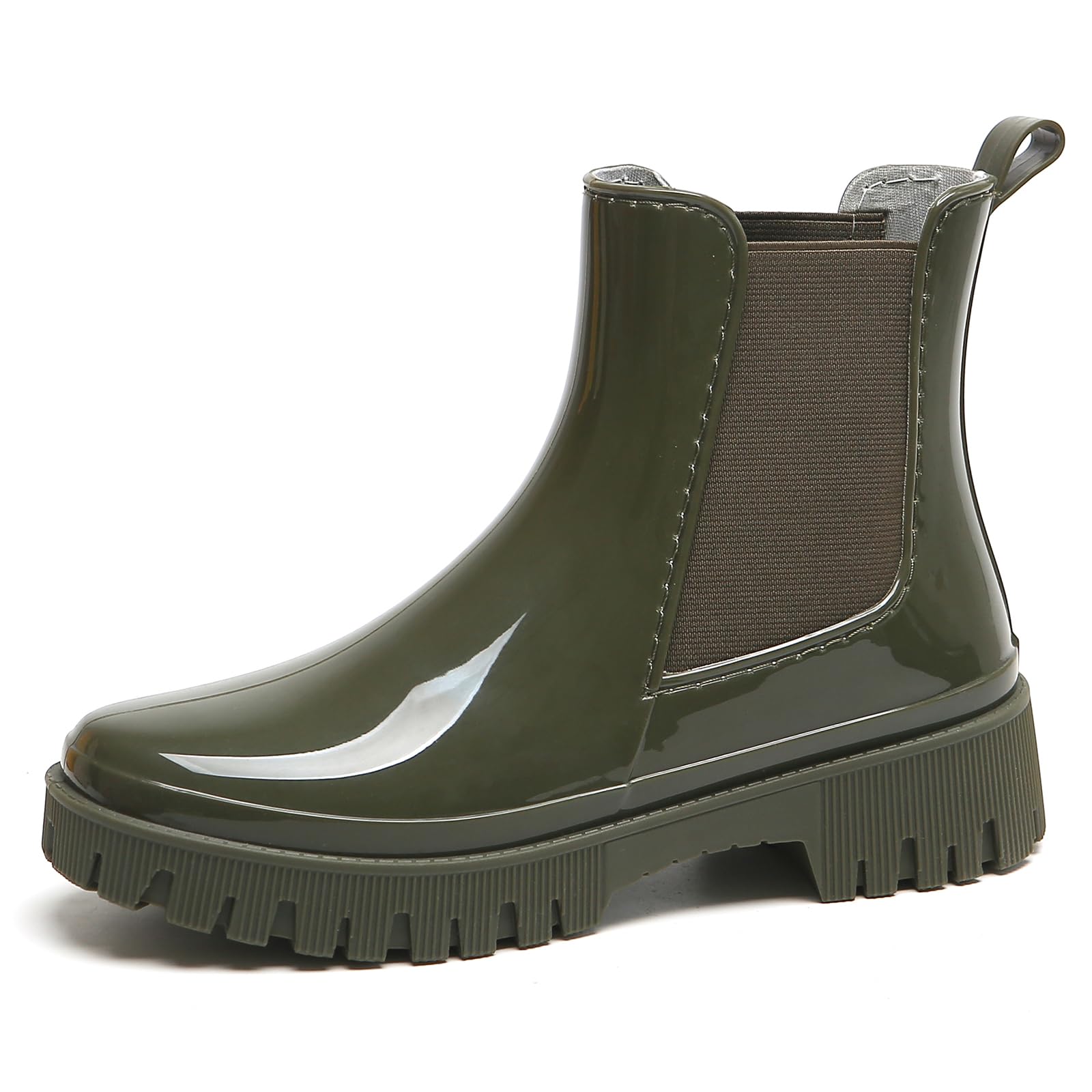 AONEGOLD Stivali Pioggia Donna Impermeabile Antiscivolo Leggere Comode Stivali Gomma Moda Pioggia per Esterni Giardinaggio Boots