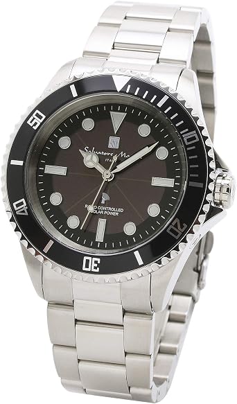 Salvatore Marra   Mens Watch, Electric Solar, Business, Popular Brand, Waterproof, Cloth Included, Black, Bracelet Type
