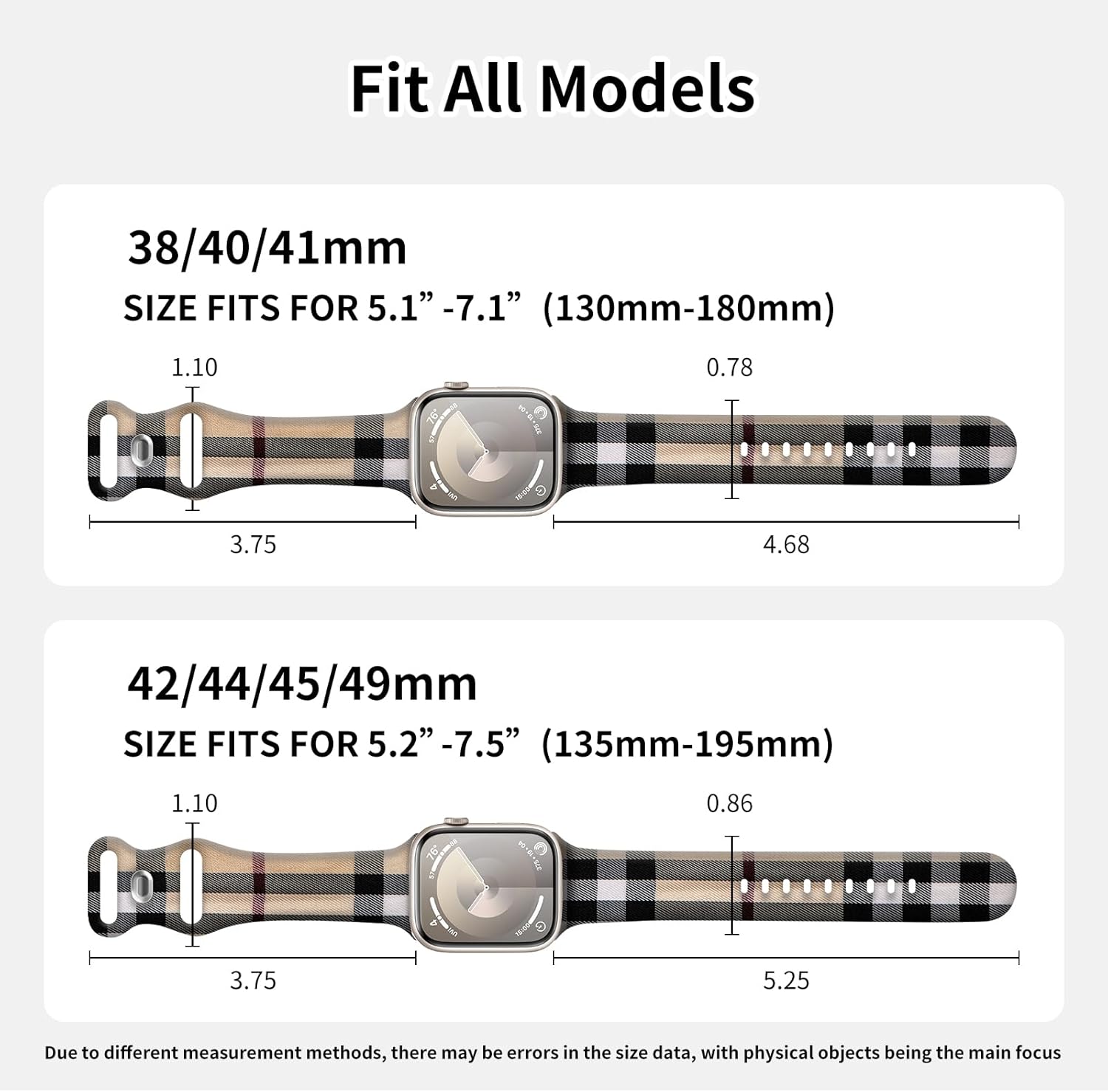 Watch Band Compatible with Apple Watch 38mm 40mm 41mm 42mm 44mm 45mm Soft Silicone Wristbands Replacement Strap with Classic Clasp for iWatch Series SE 8 7 6 5 4 3 2 1 Utral for Women - Image 4