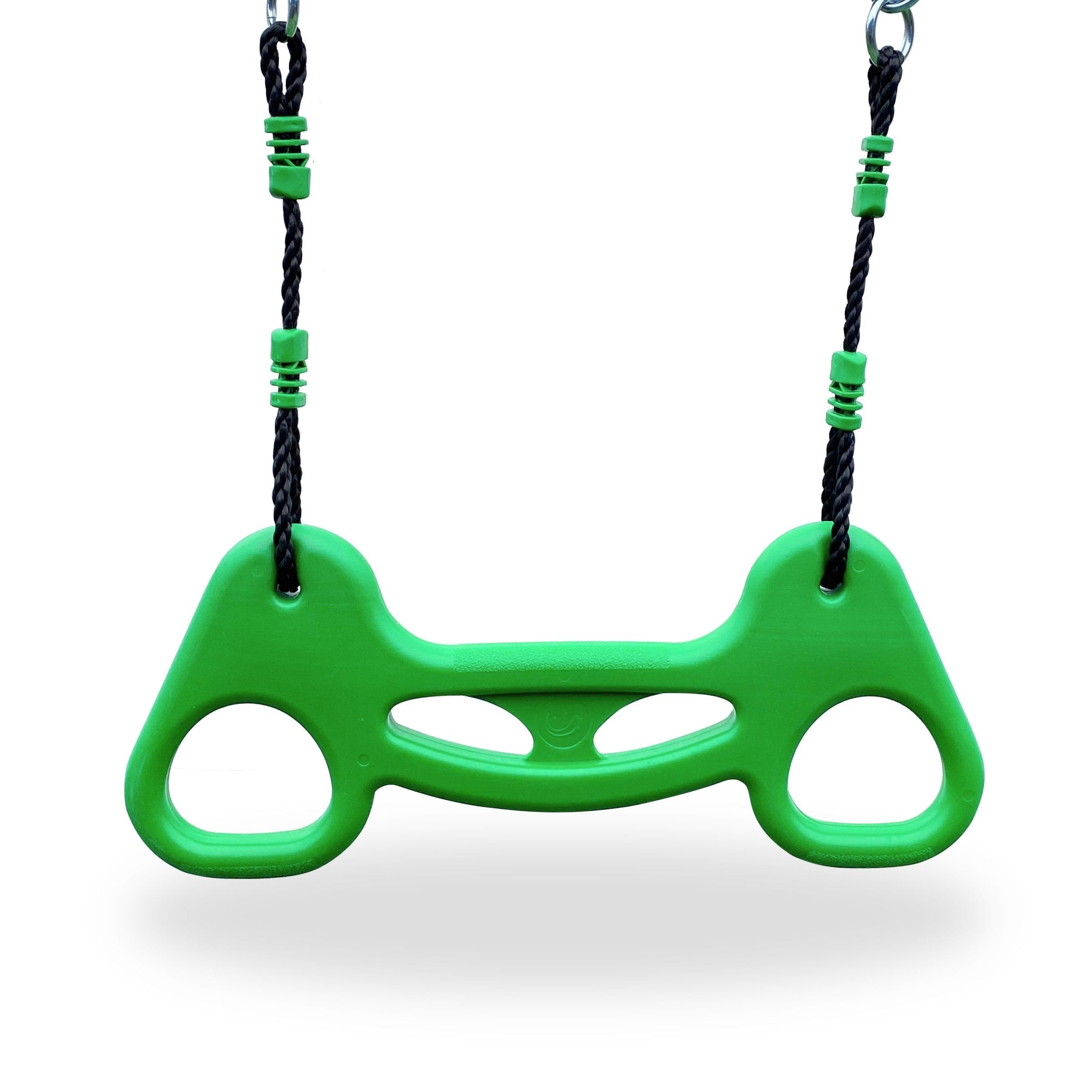 HyperMotion Swing HYP9 Parco giochi XXXL - Altalene Doppia e Singola, Scivolo, Trapezio, Cestino Basket, Scot Calcio - per 6 Bambini 3+ anni, 300 kg Max - Verde