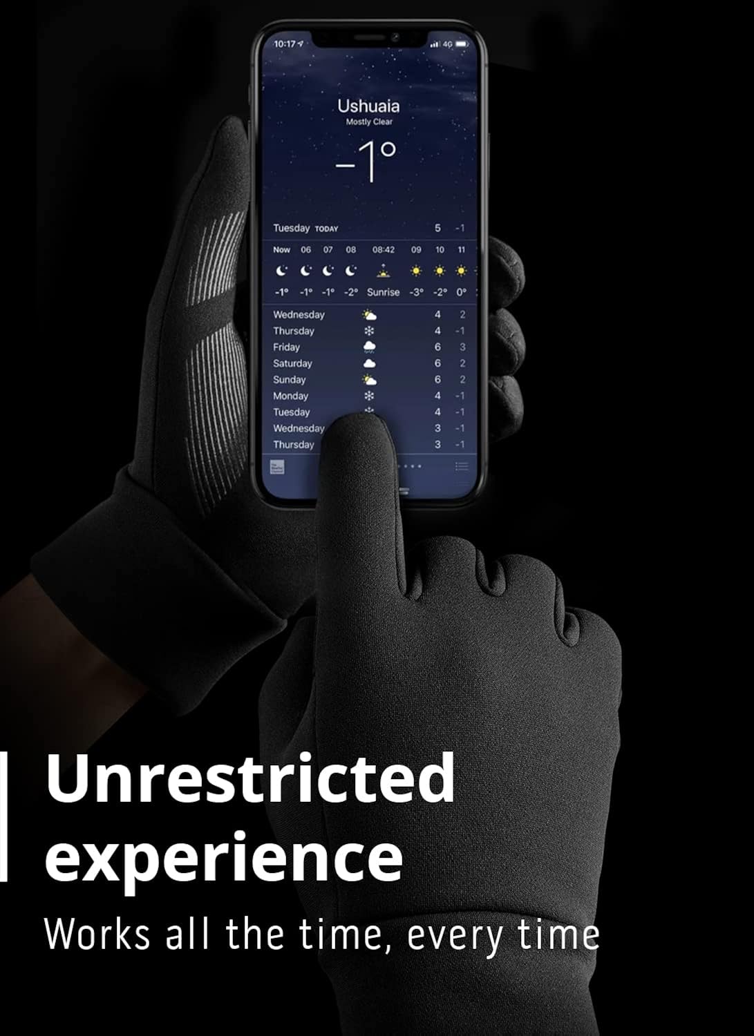 Mujjo Touchscreen Winter Gloves with 3M Thinsulate | Thermal Triple-Layer Texting Gloves Men, Women | Wind-Proof Resistant