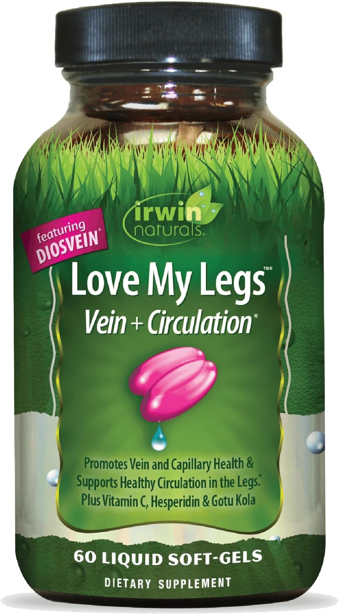 Love My Legs - 60 Liquid Softgels - Supports Health of Leg Veins, Capillaries & Circulation