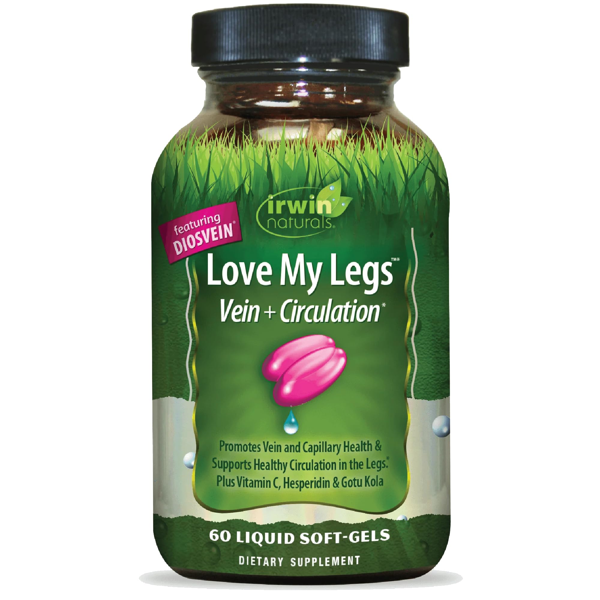 Love My Legs - 60 Liquid Softgels - Supports Health of Leg Veins, Capillaries & Circulation