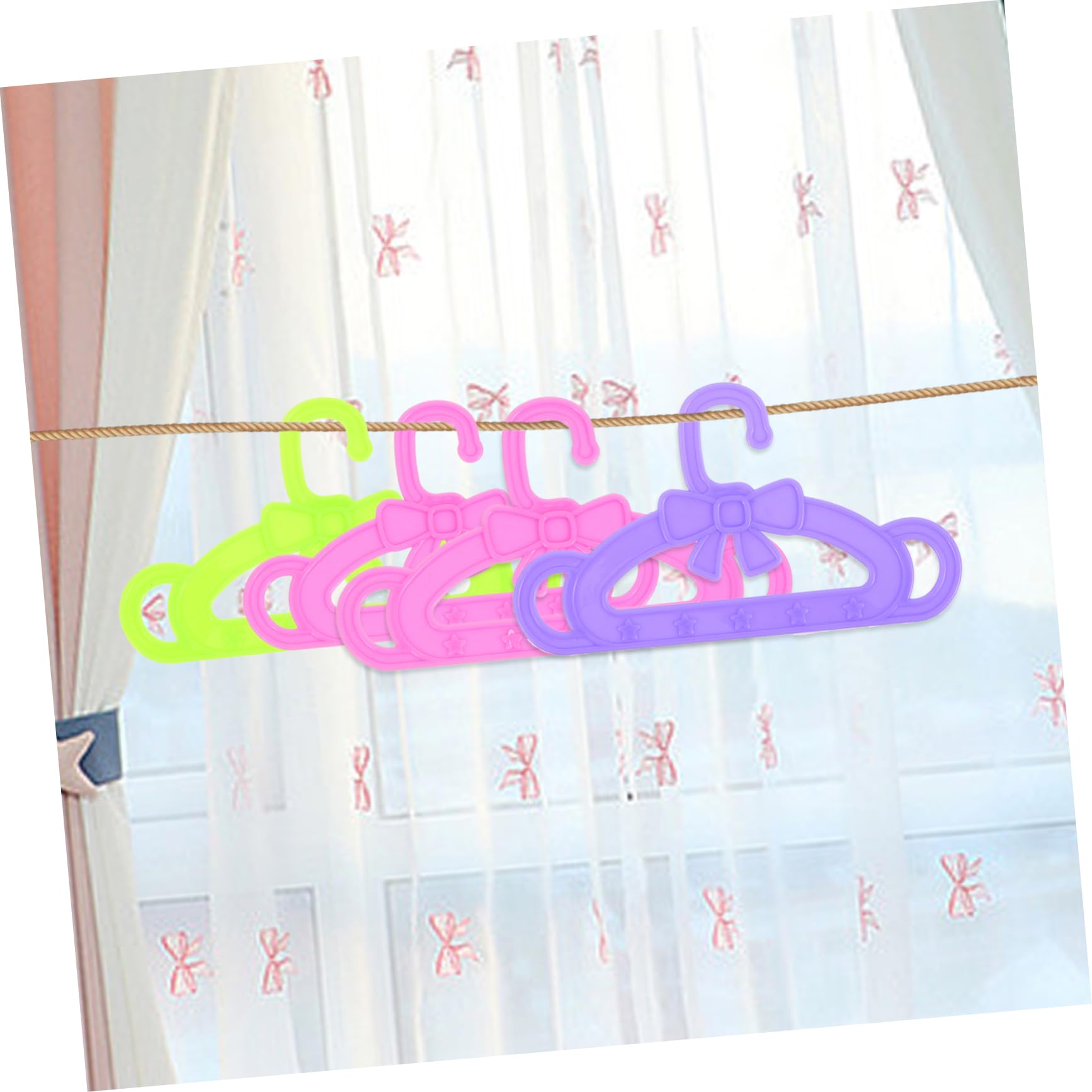 LABRIMP 15 Perchas de Plástico de 18 Pulgadas Accesorios para Muñecas para Ropa de Muñecas para Niños , Ideales para Ocasiones Obsequios y Navidad