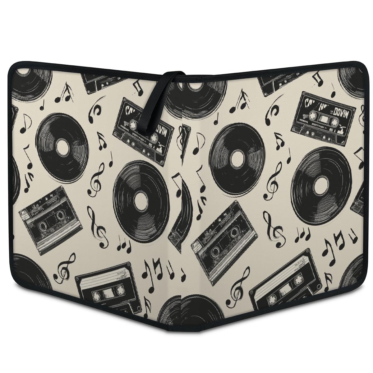 Raccoglitore per appunti retrò, 9 tasche, 900 carte, 3 anelli, con cerniera, per sport, baseball, calcio, basket