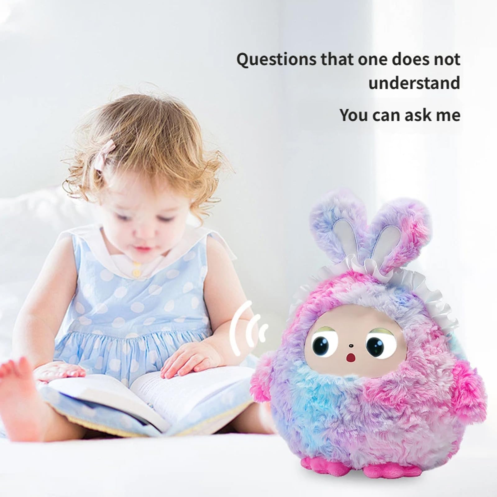 Juguete de Peluche ​​Robot compañero Emocional Interactivo para niños niñas Regalo de cumpleaños Robot compañero Recargable Robots para niños