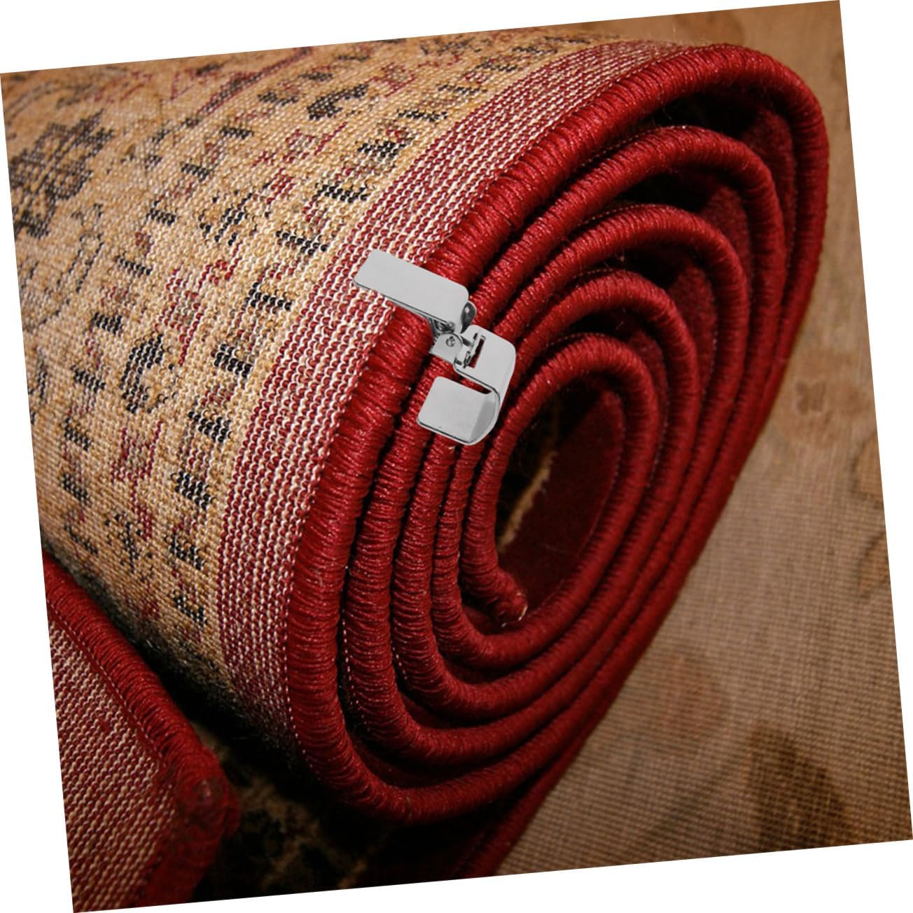 4pcs Heavy Duty Metal Rug Clips Blanket Wall Hangers Tapestry Wall Hangers Clamps Clamps Strong Sturdy for Home Office Hotel Decor