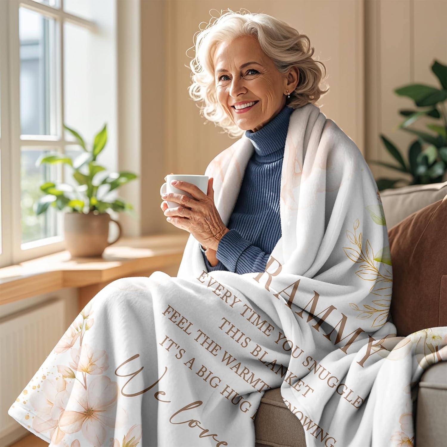 Grammy Gifts, Gifts for Grammy Blanket 60" x 50", Grammy Birthday Gifts, Grammy Gifts for Mothers Day, Grammy Gifts for Grandma, Grammy Gifts from Grandkids, Grammy Gift for Christmas - Image 2