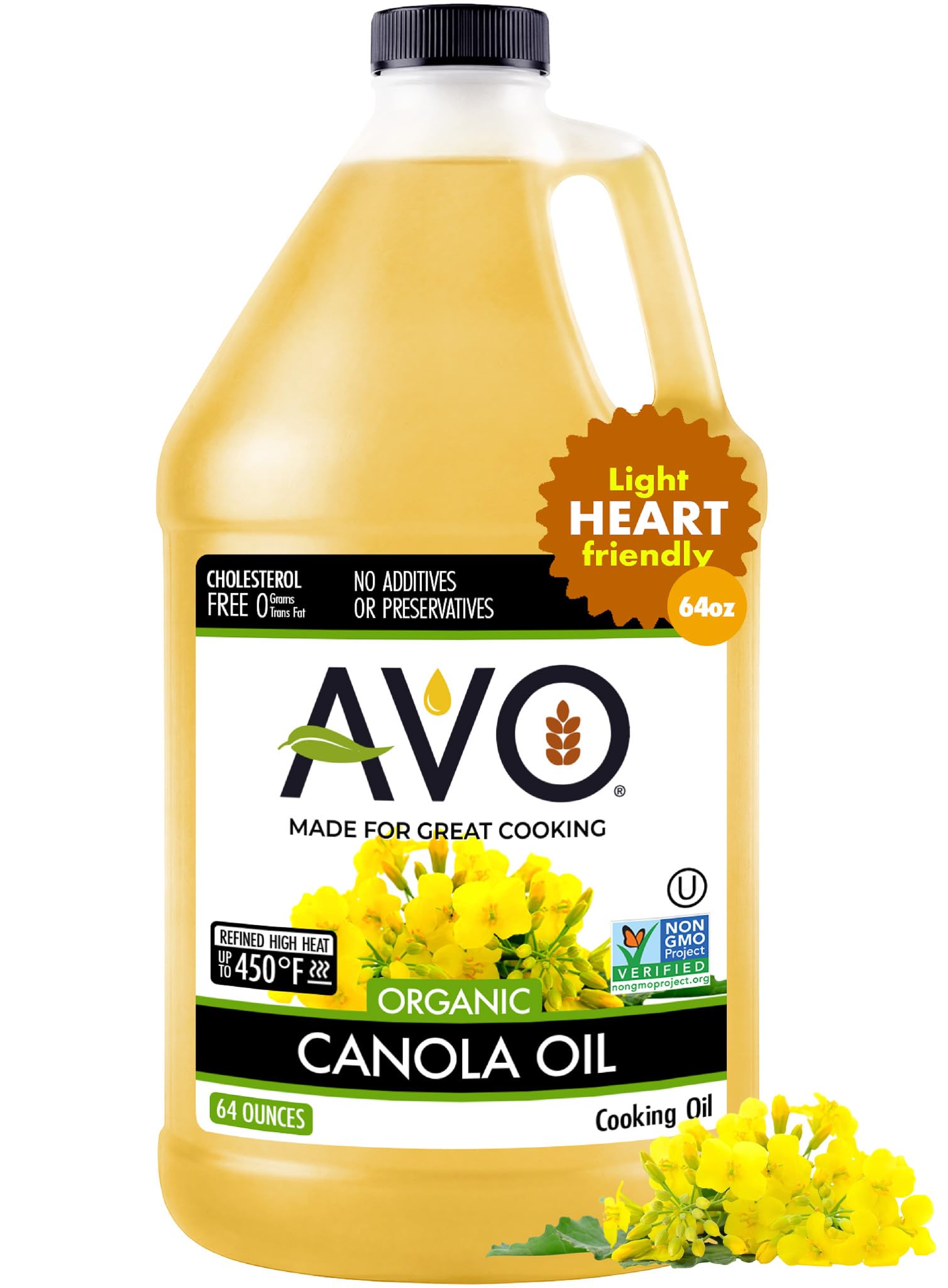 Amazon.com : AVO Organic Canola Oil for Cooking, Frying, Baking