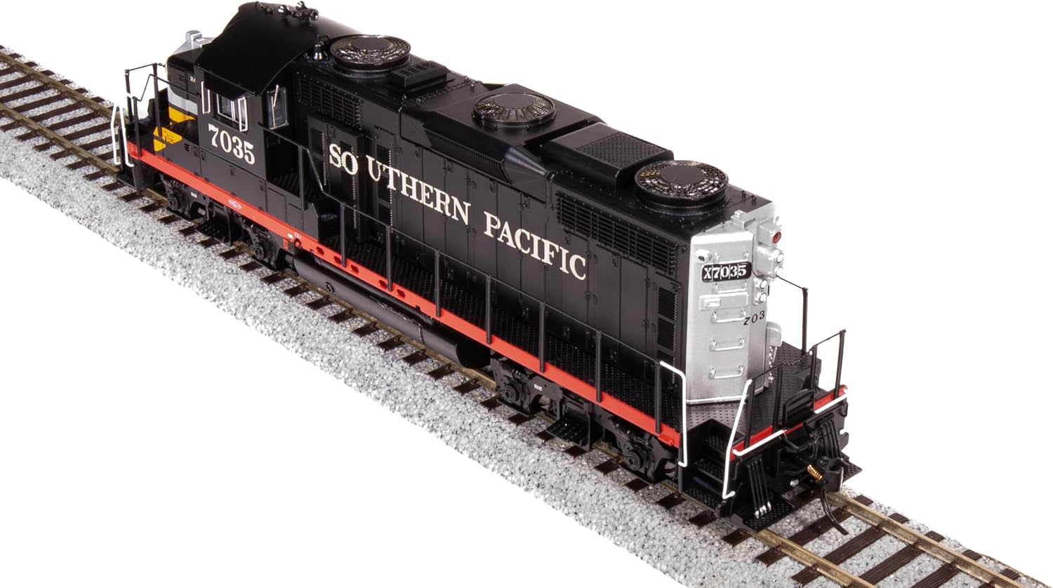 Broadway Limited 7476 EMD GP20, SP 7035, Black Widow Scheme, Paragon4 Sound/DC/DCC, HO Scale