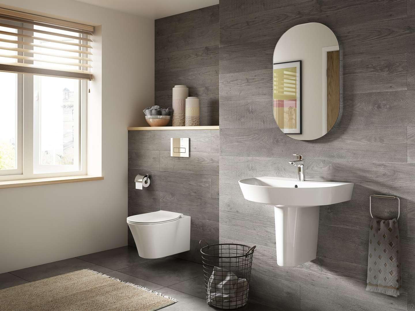 Ideal Standard Connect Air Vaso WC Suspeso Aquablade con Sedile Slim E008701