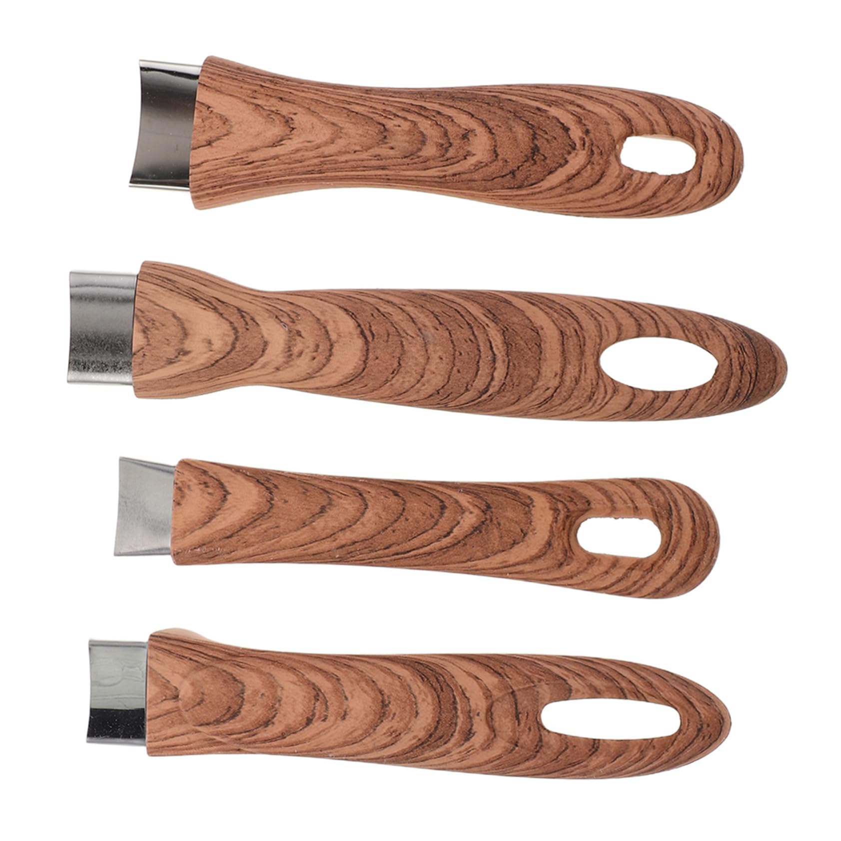 VALICLUD 4 Piezas Mango Extraíble de Madera para Ollas Resistente al Calor Diseño Antideslizante para Sartenes Leche Cacerolas Accesorios Cocina