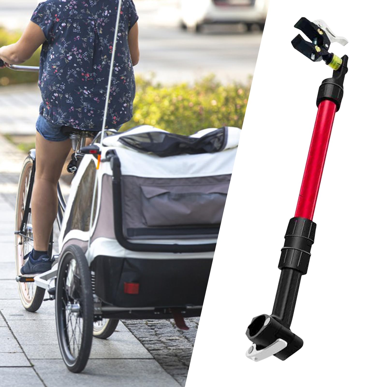 Fahrradanhängerkupplung | Lastenroller Anhängerkupplung für Transport | Wetterfester Fahrradanhänger Anschluss für Outdoor, Camping, Pendeln, Einkaufen, Reisen, Sport und Unterwegs