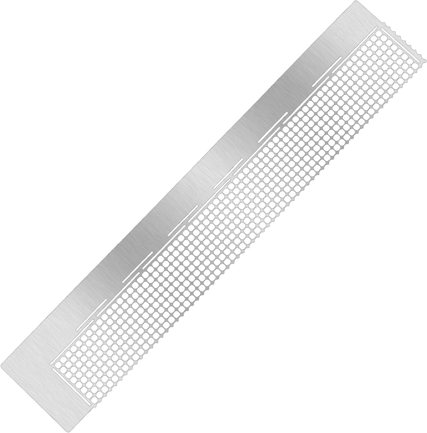 Whaline Diamond Painting Ruler Mesh Grid Diamond Drawing Tool Stainless Steel Ruler with 520 Blank Grids for Round Full Drill & Partial Drill DIY Art Crafts
