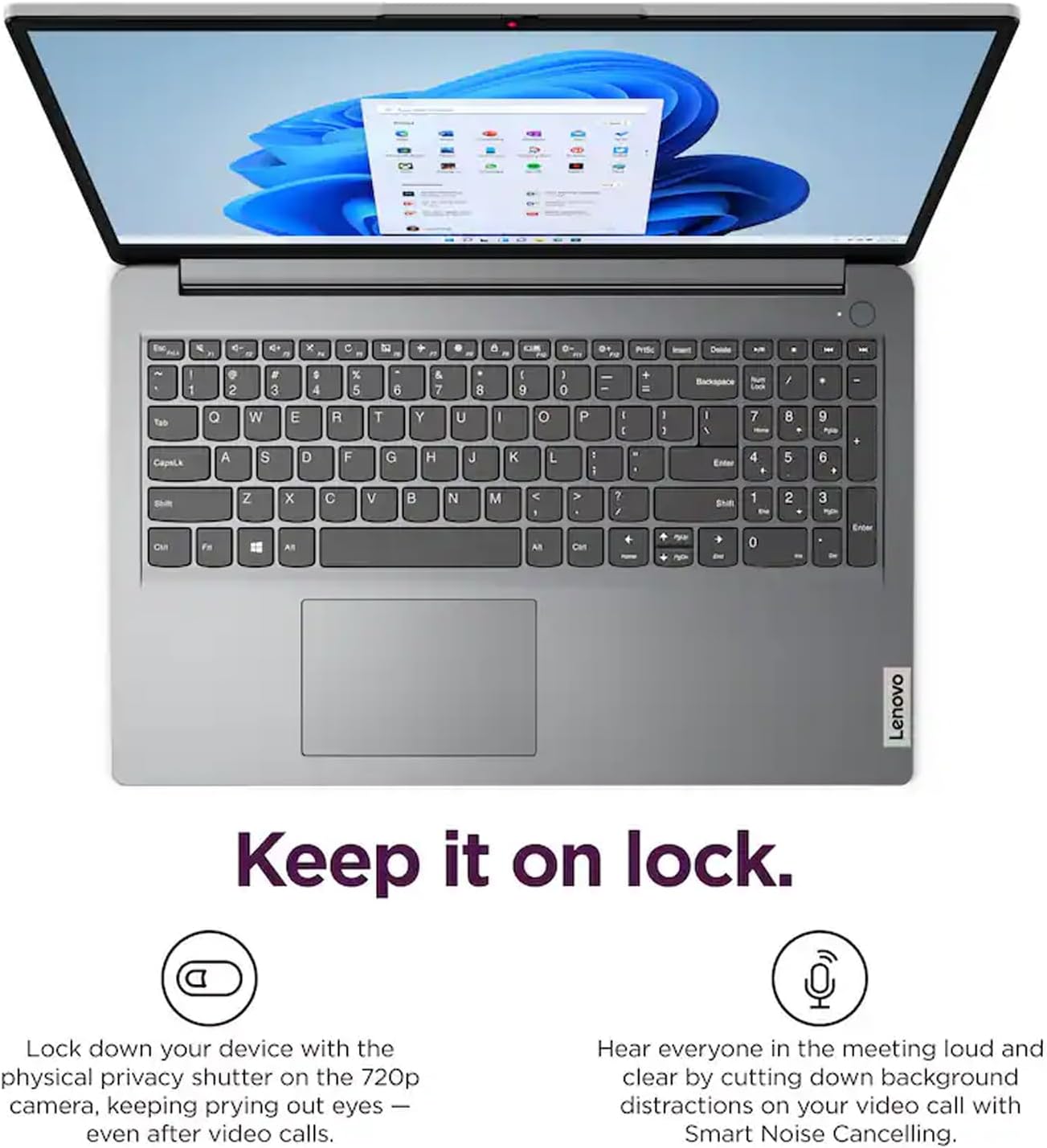 Lenovo IdeaPad 15.6" FHD Laptop, 10-Core Intel Core i5-1335U, 16GB RAM, 256GB SSD, Intel Iris Xe Graphics, Long Battery Life, Windows 11 Home, for Student-Home & Business, Grey, EAT Wireless Earbuds