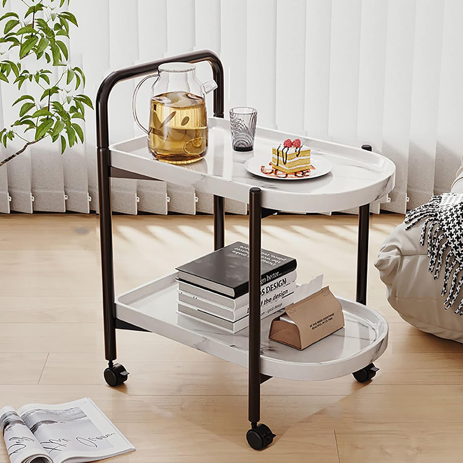 Amazon｜サービングカート、サービスワゴン キッチンワゴン キッチントロリー ローリングカート キッチンモバイルストレージラック