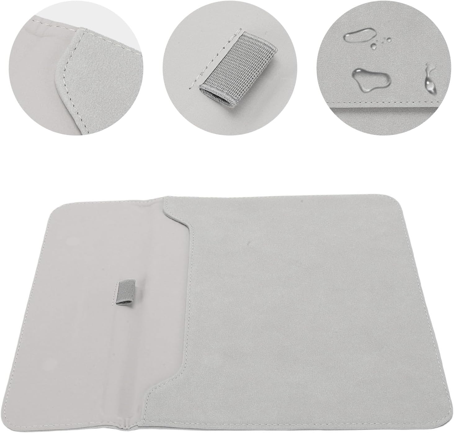 Protective Pouch Bag for Kindle Scribe, Slim Magnetic Closure Sleeve Case Compatible with 10.2 Inch 2022/2024 Model (Light Grey)