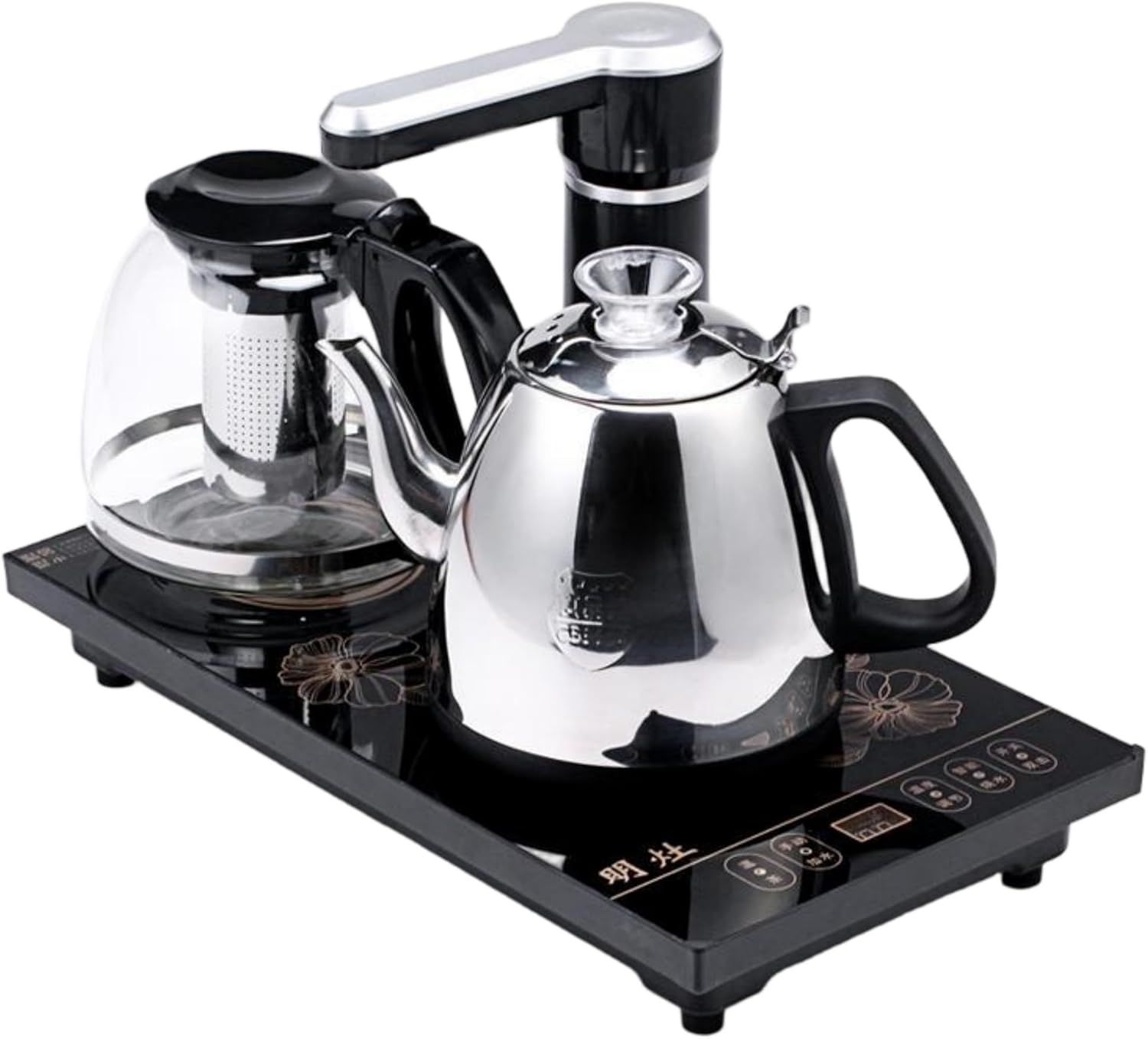 MOYEE Fully Automatic Tea Set,全自动上水壶电热烧水壶家用抽水式自吸智能泡茶具器电磁炉烧茶器 A12