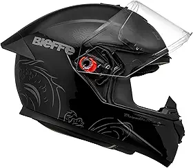 Capacete Masculino Bieffe B12 Imperium Preto Moto Aerofolio