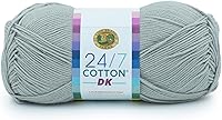 Vista 50 de Lion Brand Yarn 24/7 Cotton DK Yarn, Cameo