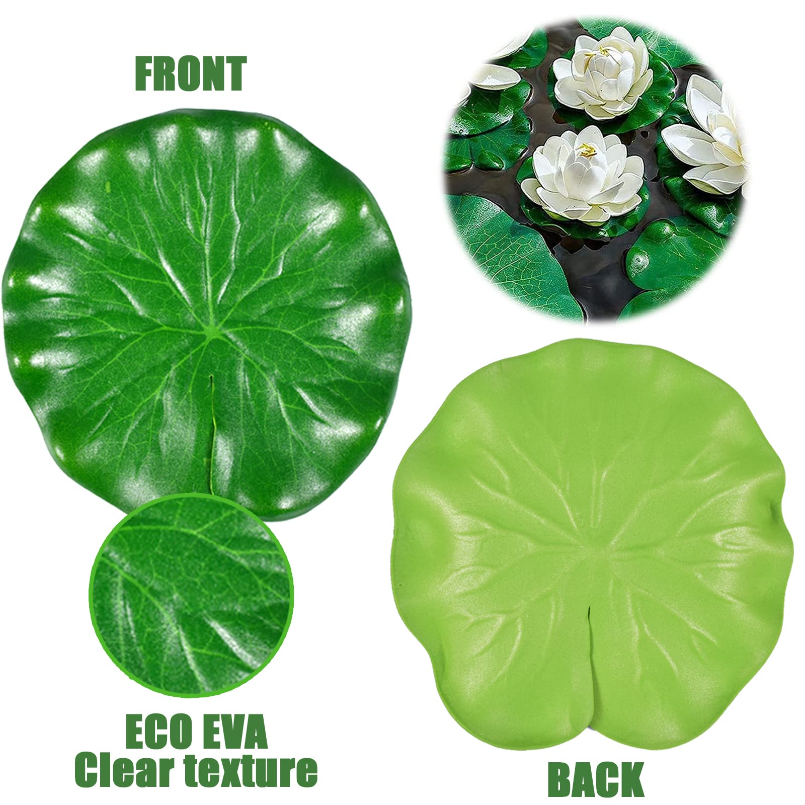 Rierously Zwemballen voor mini-vijver, zilverkleurig, decoratie, 2-10