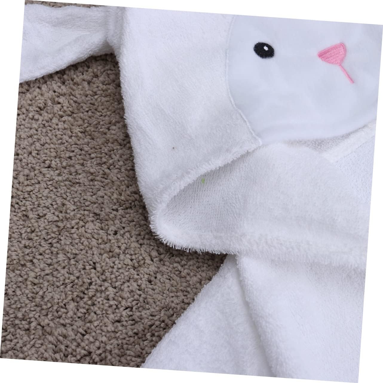SHOWERORO Unisex Baby Animal Hooded Bathrobe Cotton Toddler Bath Towel Set Belt Soft Pouch Sheep Pattern 2-3 Years Random Color