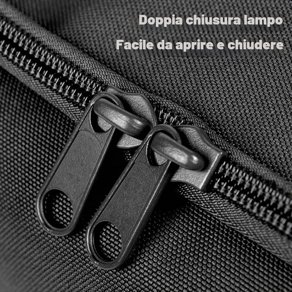 DONGKER Borsa Tattica per Attrezzatura da Pesca, Borse Portaoggetti da Campeggio, Zaino Tattico da Viaggio con Doppia Cerniera e Tasche Interne in Rete per Pesca, Campeggio e Viaggi