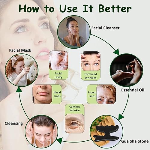 Miniatura 6 de Herramienta de masaje Gua Sha para cuerpo, masajeador de raspado de piedra natural Bian Gua Sha, tabla de masaje de alivio muscular para espalda,