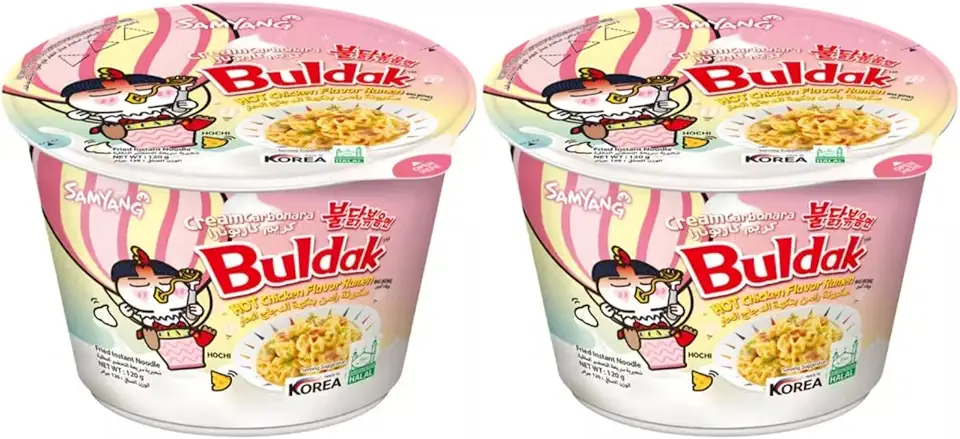 Lamen Sabor Picante Carbonara Cremosa KIT COM 2 Bowl Macarrão Instantâneo