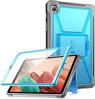 ZtotopCases Samsung Galaxy Tab A7 Lite Case 8.7" with Built-in Screen Protector & Kickstand, Dual-Layer Shockproof Full-Body Protective Cover for 2021 Galaxy Tab A7 Lite (SM-T220/T225/T227), Blue