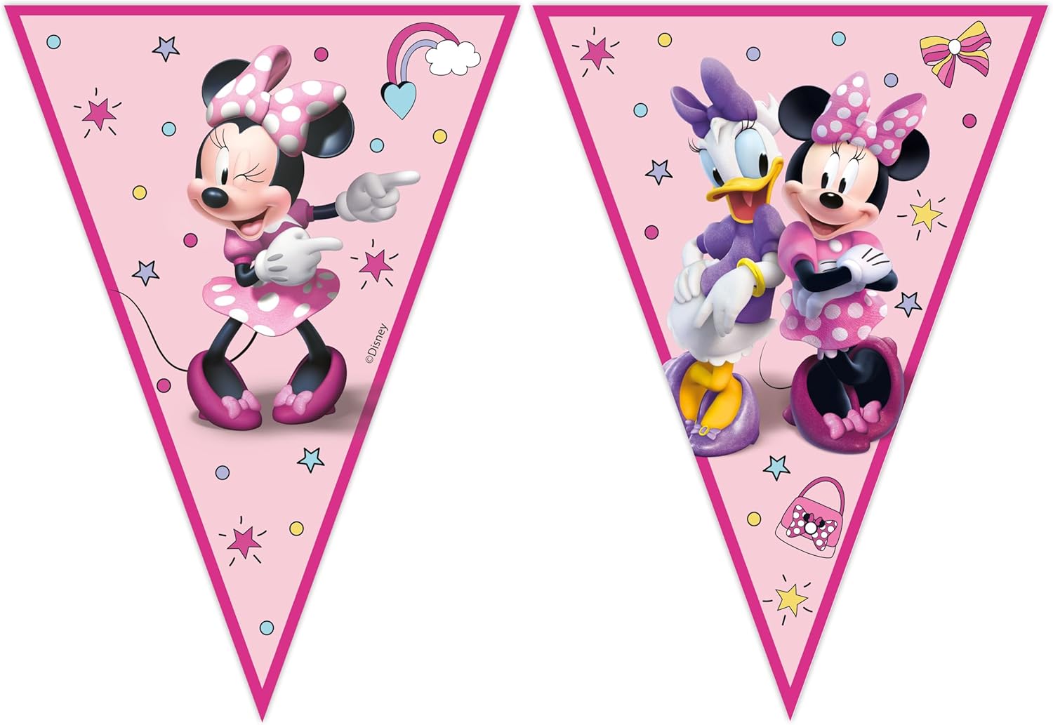 Procos Folat 93834P Bunting FSC Minnie Mouse 2.3 m, Pink