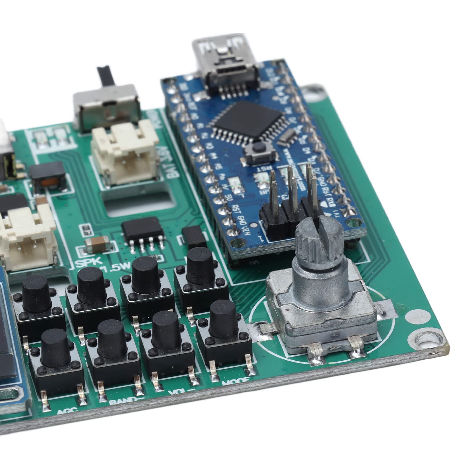 SI4732 Modulo ricevitore audio radio Scheda FM AM SW SSB fai da te con interfaccia antenna BNC di ricarica USB per appassionati di radioamatori e hobbisti di elettronica