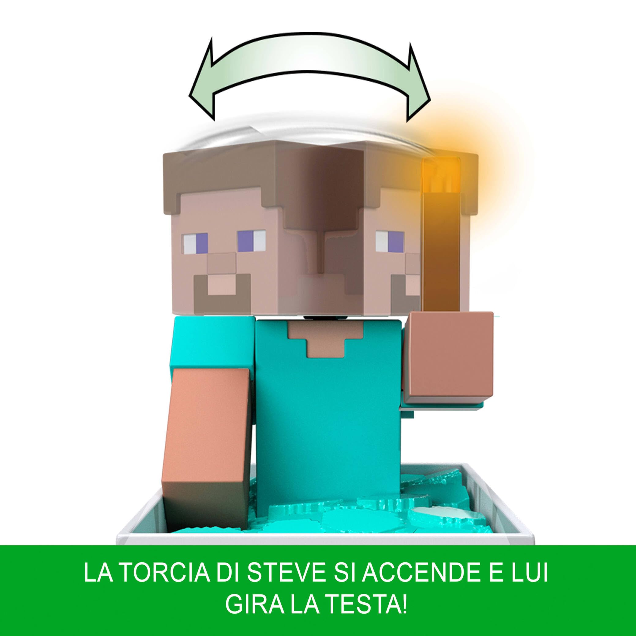 Mattel Minecraft Minecart RC con Steve